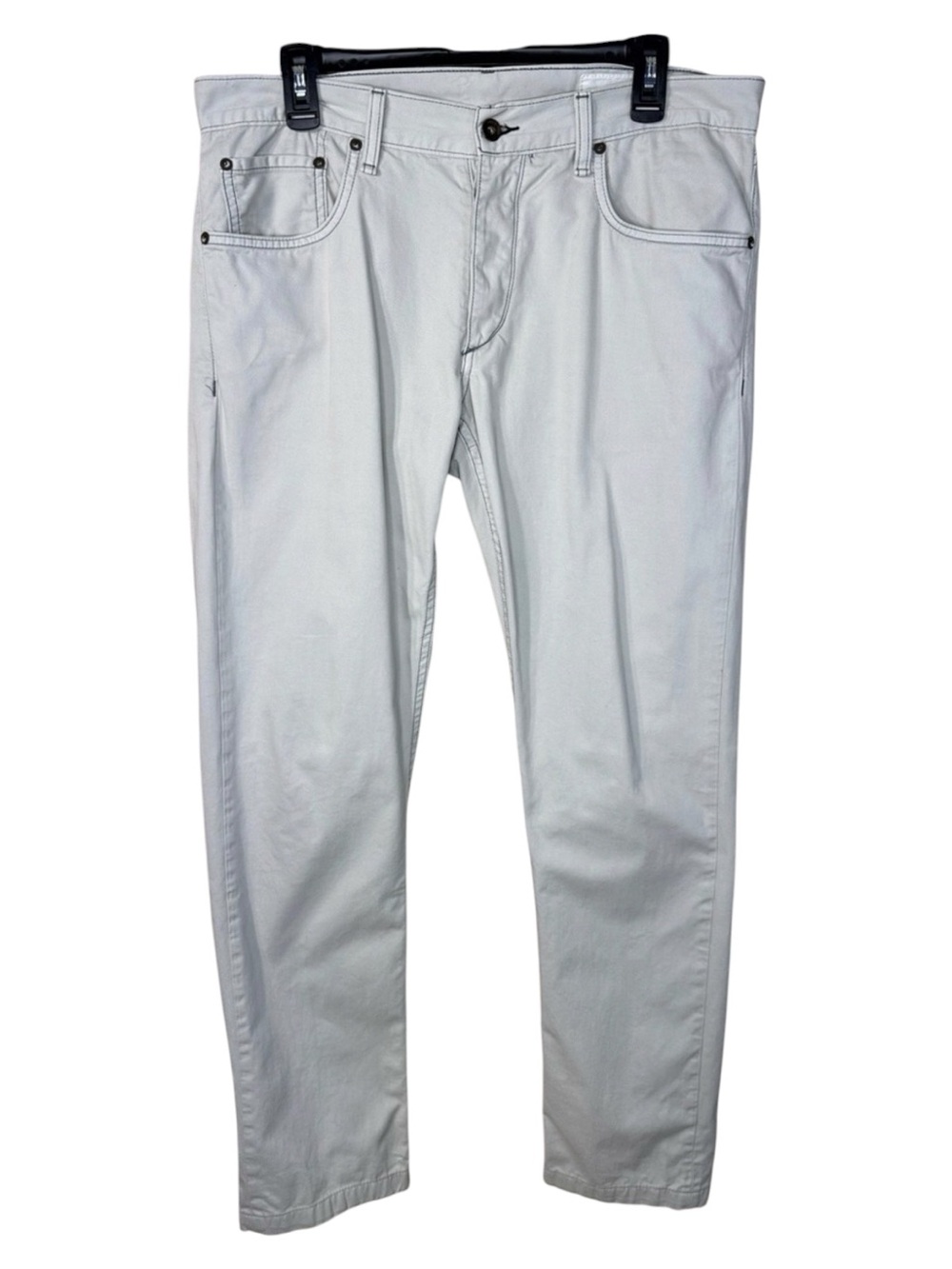 rag & bone Pants White Slim-Leg Button-Fly in Size 33 GUC